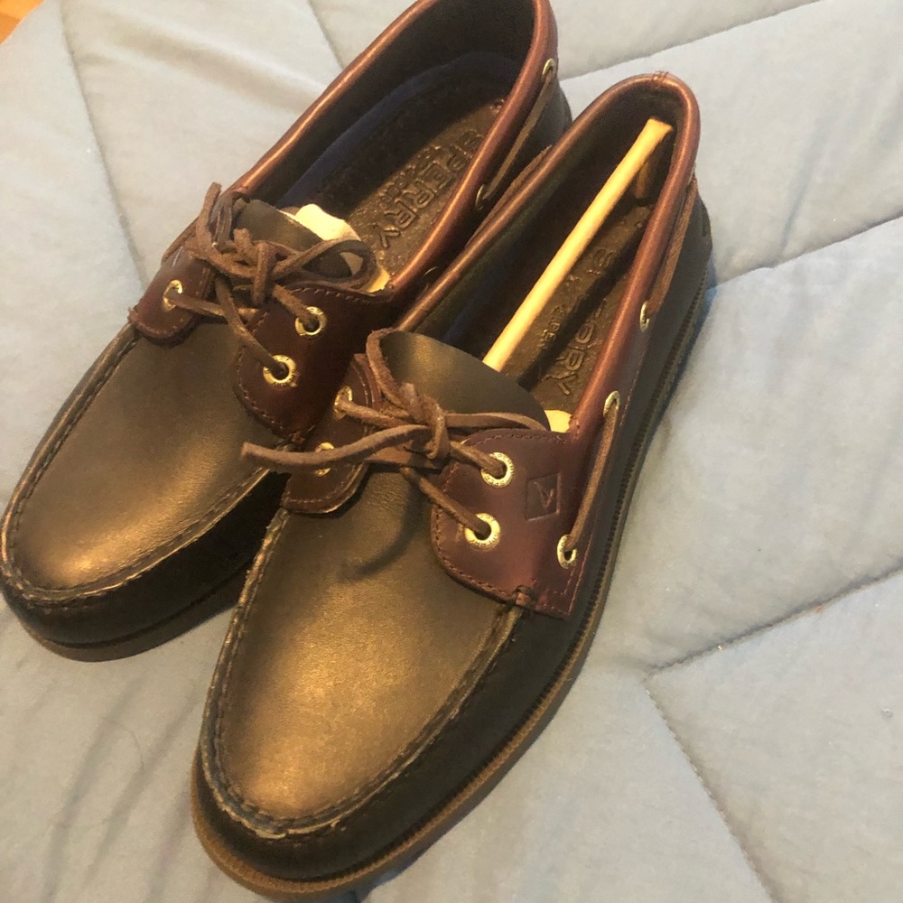 Sperry top sider loafers black and brown size 8 Mens